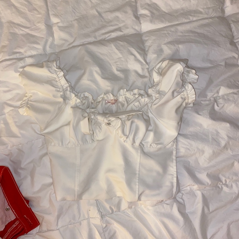White Milkmaid Top